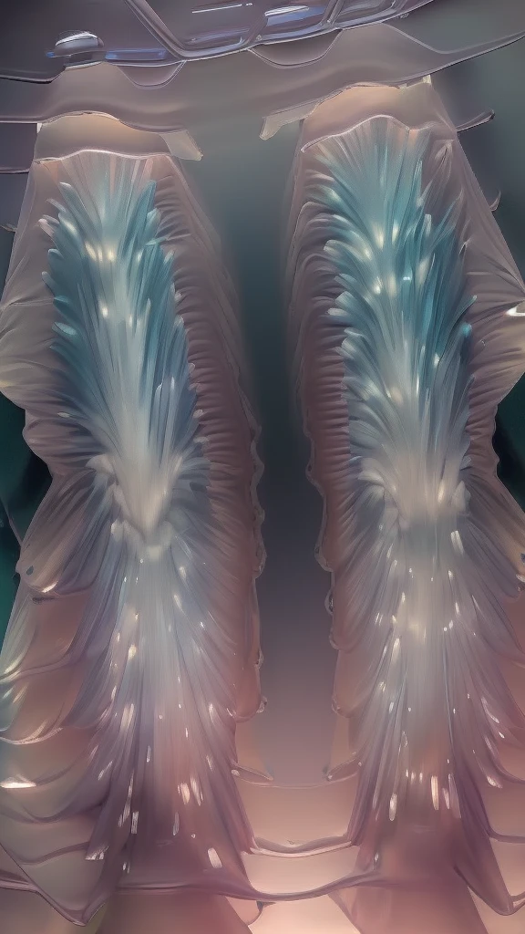 Highly detailed shot of an (((iridescence))) crystal sculpture in the shape of a sea turtle, inside a geode, wings stretched, (((translucent:1.5))), (((crystalline skin:1.5))), full-body shot, vibrant background, full motion effects, diagonal view, crystal particles everywhere, back light, ultra sharp focus, high speed shot, vibrant color, (((bioluminescence))), high quality