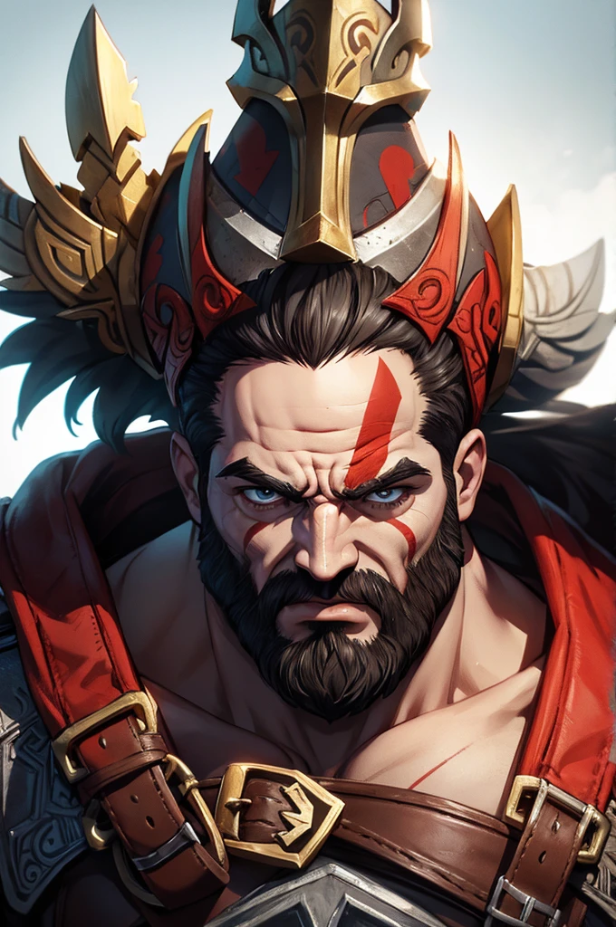 Ares - god of war caricature style