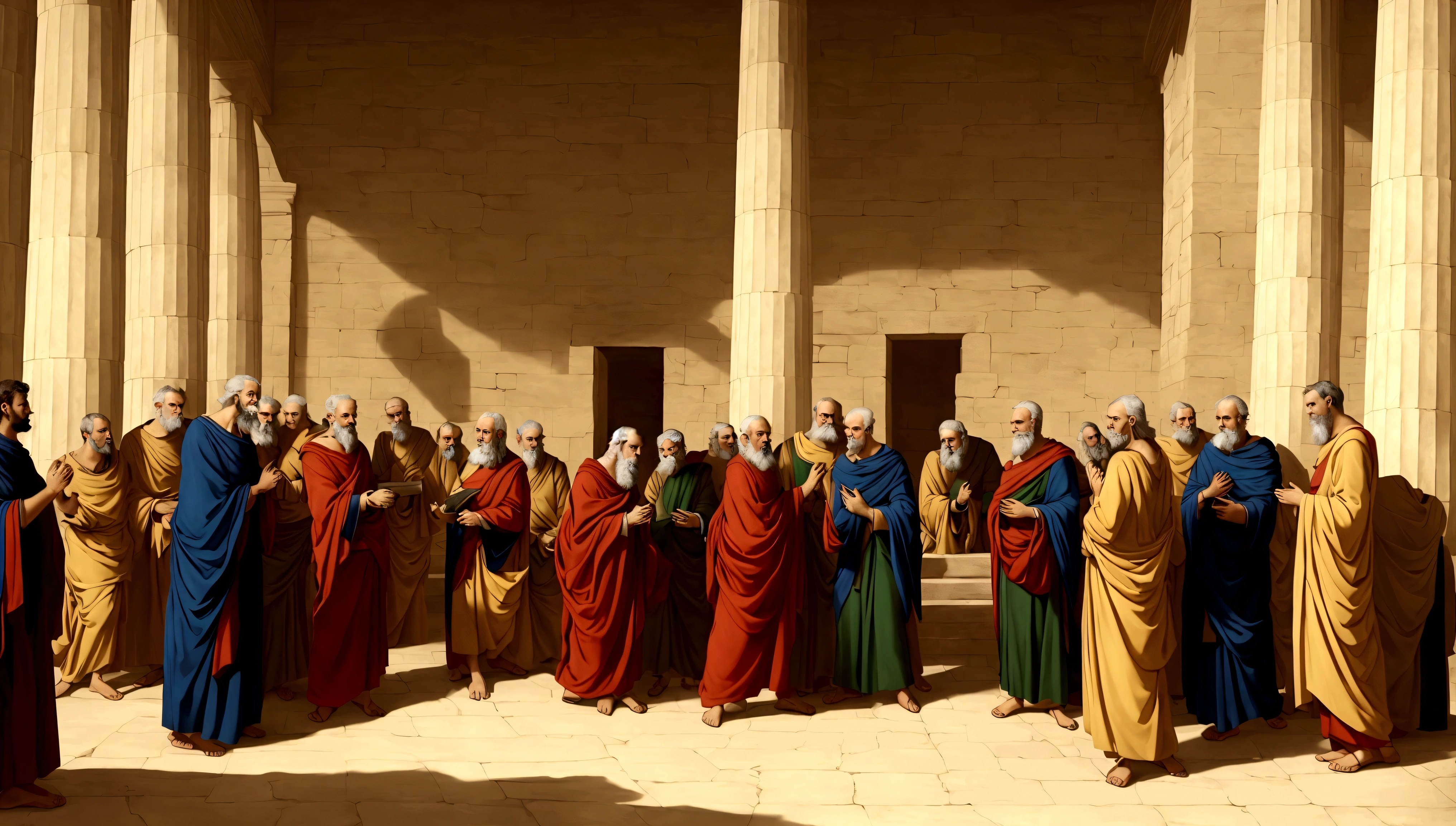 Meeting of Priests and Philosophers in Ancient Greece