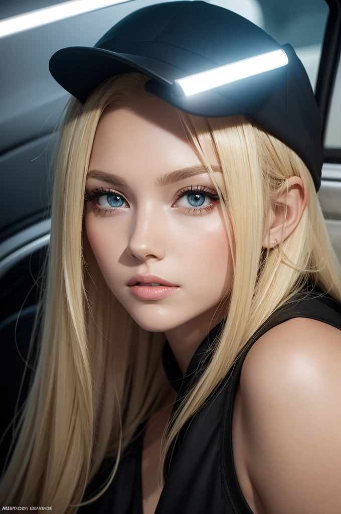 Blonde headlights on