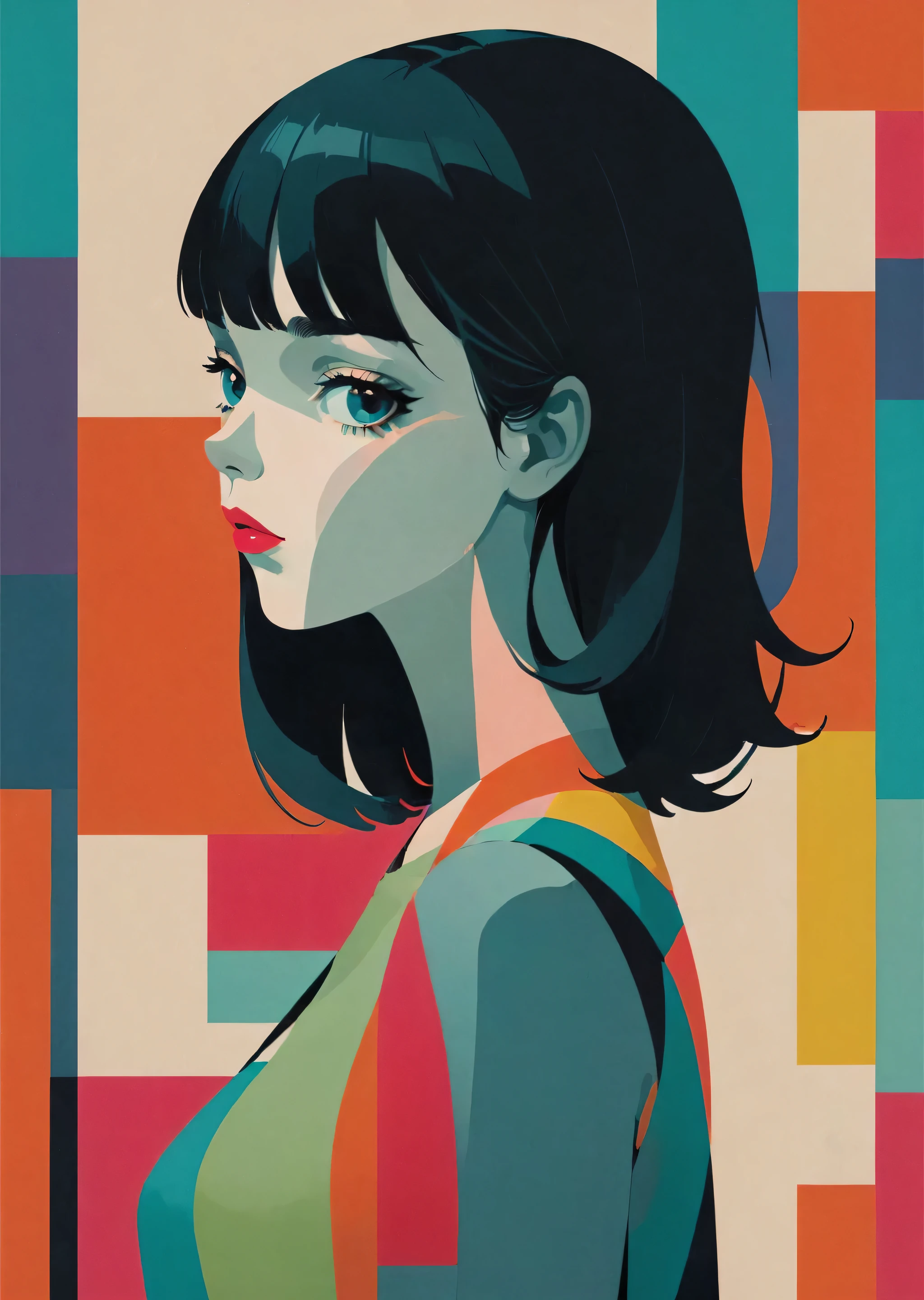 1girl
colorful, graphic-design, illustration, mixed-media, pop-art
Paul Catherall Keith Negley