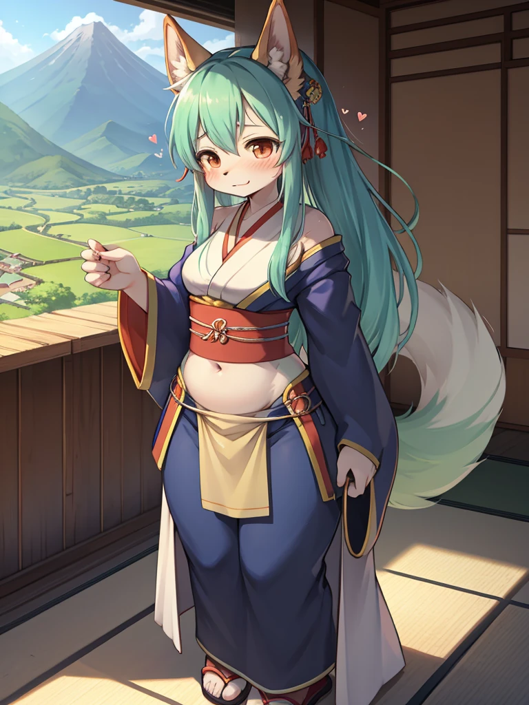 Fertility Goddess , Disheveled Japanese simple clothes , Original Japanese Landscape , My heart is beating fast with anticipation , crotch is tingling