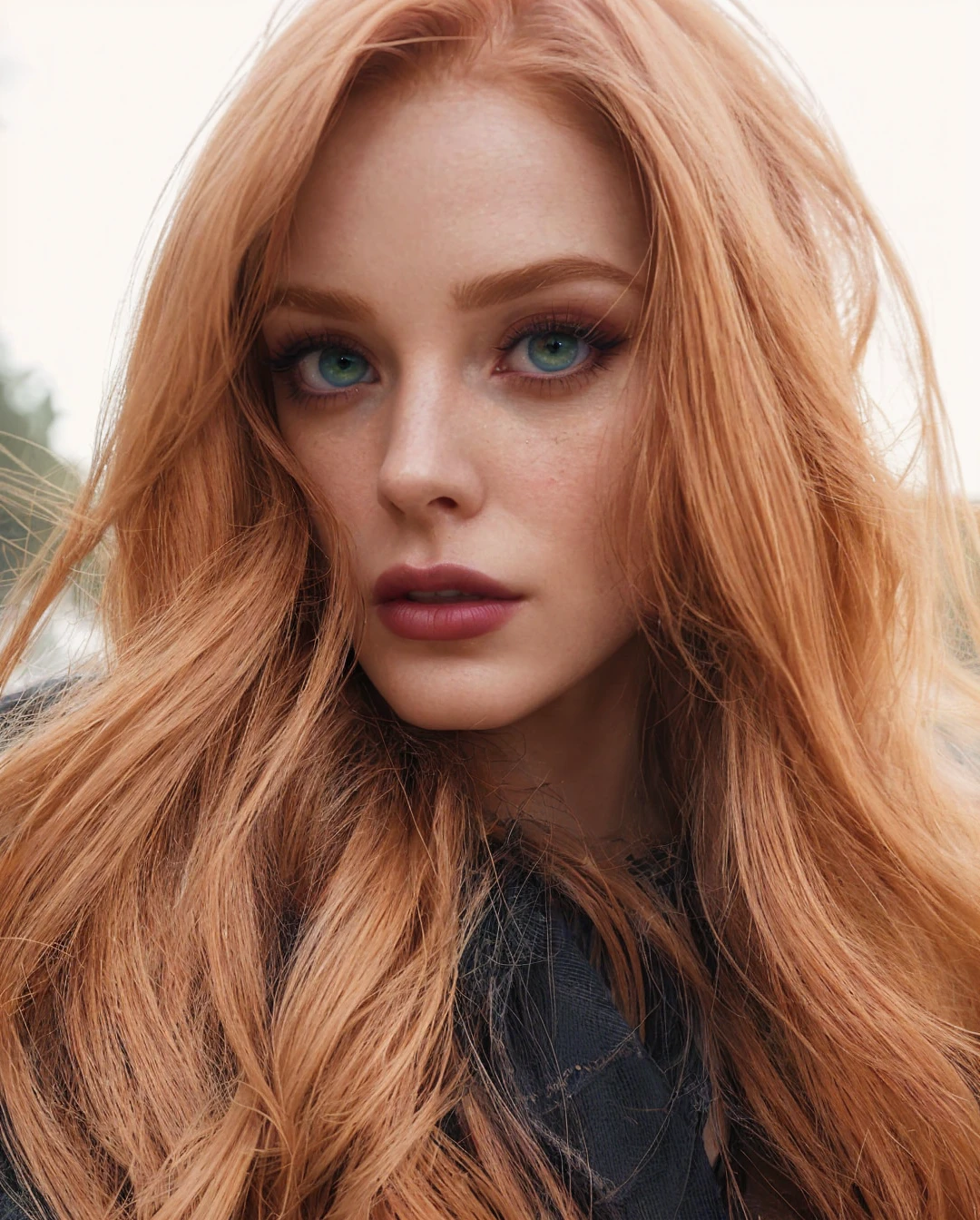 A beautiful redhair woman, ultra-realistic cinematic photography, award-winning, fine art, detailed green eyes, detailed lips, extremely detailed face, long eyelashes, beautiful skin, elegant pose, dramatic lighting, vivid colors, cinematic, photorealistic, 8k, best quality, masterpiece