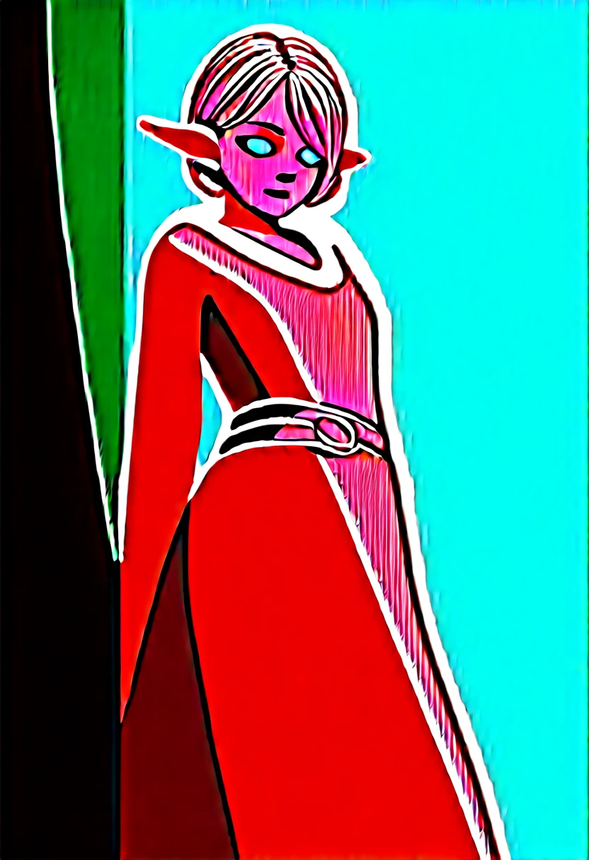 ((Best Quality)), (Masterpiece)), (Details: 1.4), Absurd Resolution, High Resolution, (Masterpiece: 1.4), Ultra Detailed, detailed gnome girl with pale skin, short stature, and very long silver hair that curls at the ends, covering one eye, with small breasts, pouty lips, and bright blue anime-style eyes with long lashes, wearing a corset, white puffy long sleeved shirt, and puffy cloth pants, leather bound boots, set in a windy fantasy landscape, (best quality,4k,8k,highres,masterpiece:1.2),ultra-detailed, dungeons and dragons, long elf ears, small girl, detailed skin and cloth textures, cute detailed face, intricate details, extremely detailed, 1girl, dynamic pose with hair covering one eye, shy personality, puffy cloth pants with leather belt, detailed privateer outfit, detailed buccaneer outfit, pouch on belt, leather armor with fur trim