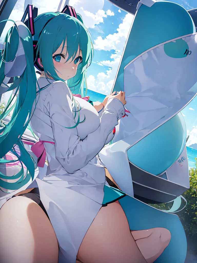 Hatsune Miku、Large Breasts、Thighs