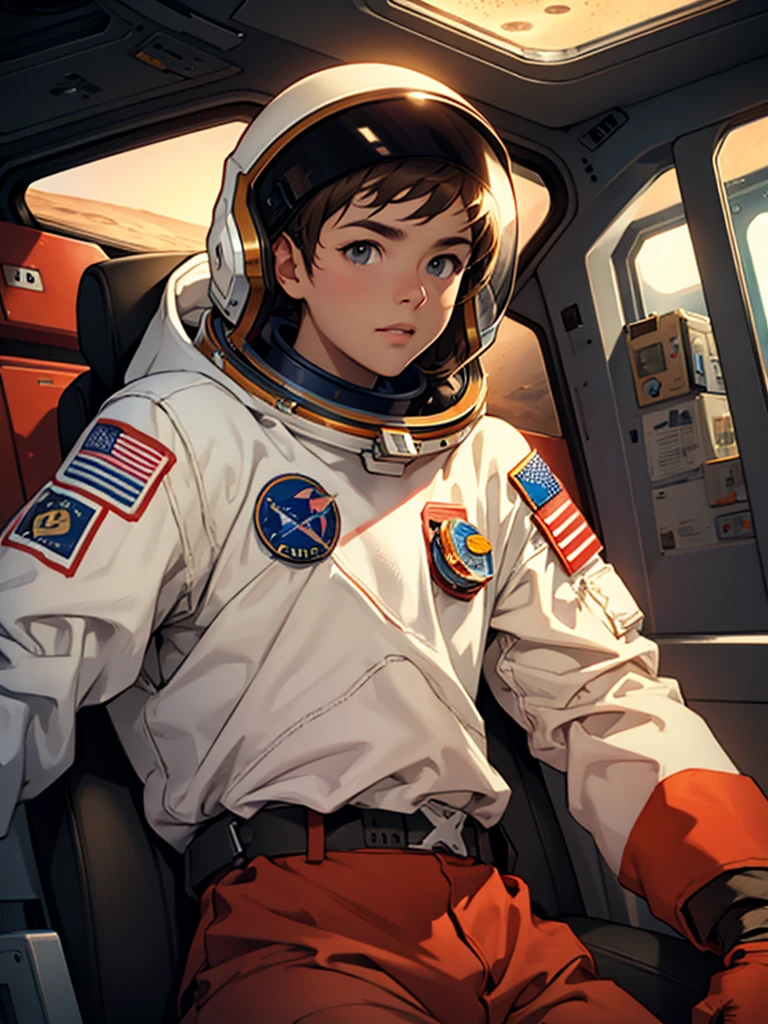 an astronaut on Mars