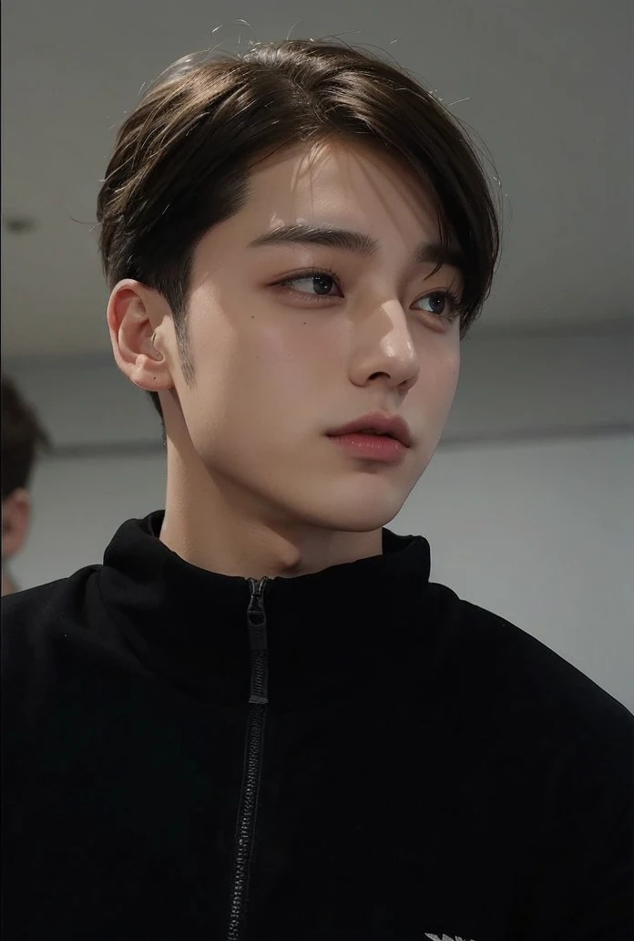 Jungkook, blonde and bald 