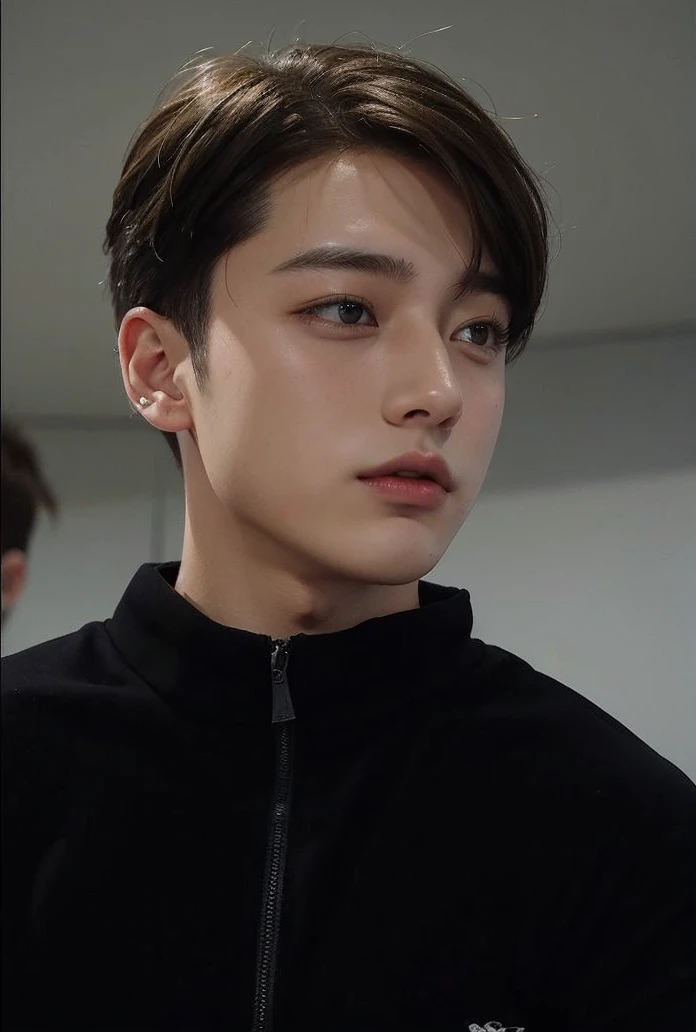 Jungkook, blonde and bald 