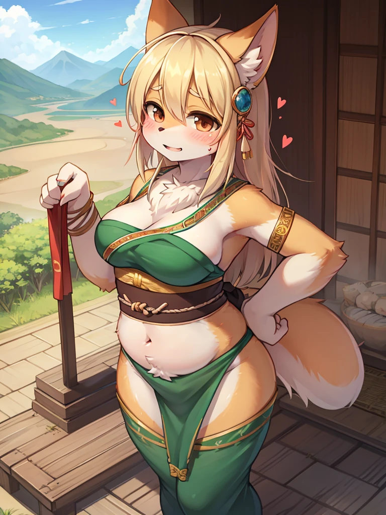 Fertility Goddess , Stained loinclothes , Original Japanese Landscape , My heart is beating fast with anticipation , groin is hot , Wrap a cloth around chest