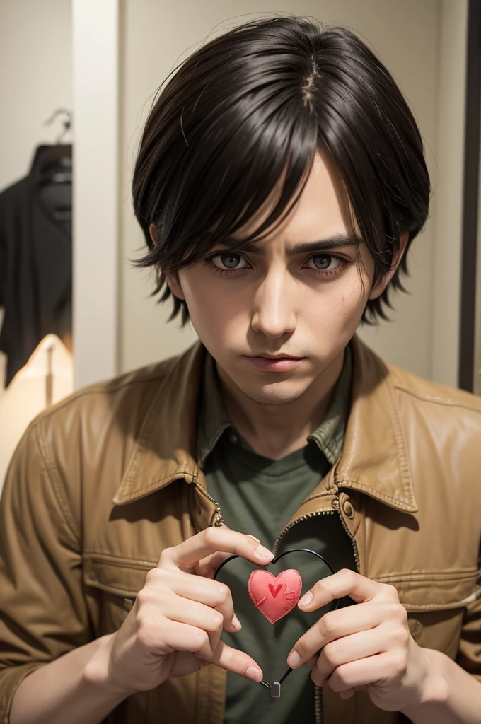 Eren yeager making heart