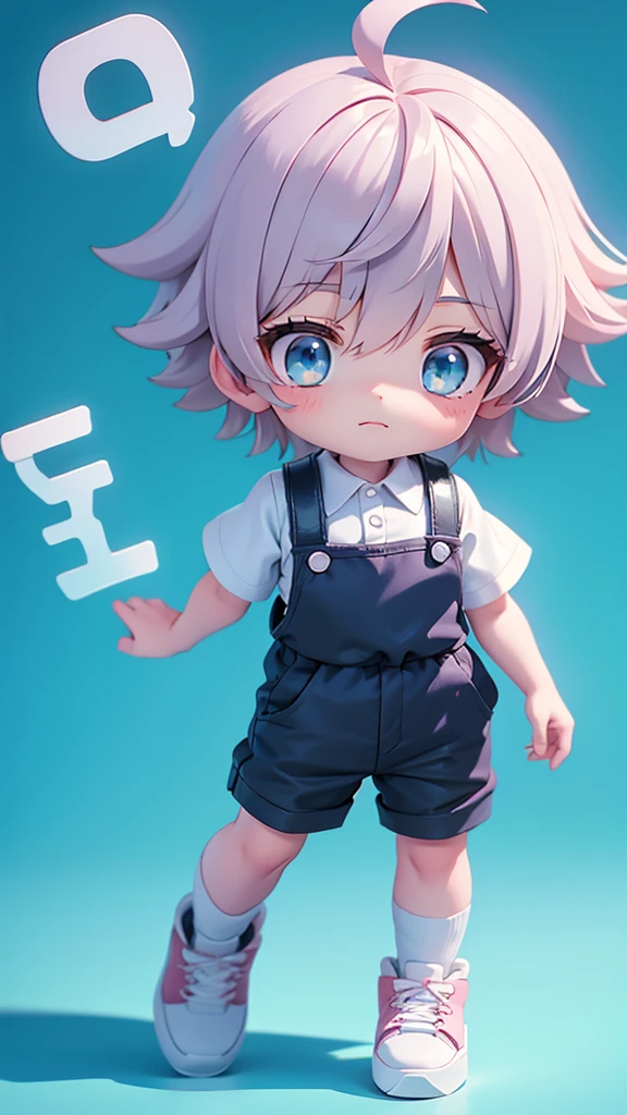 cute cute little boy he is 4 years old and has blue eyes cute anime style art