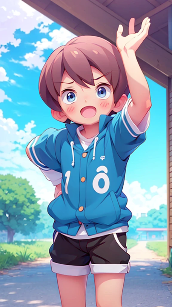 cute cute ********** he is 4 years old and has blue eyes cute anime style art 