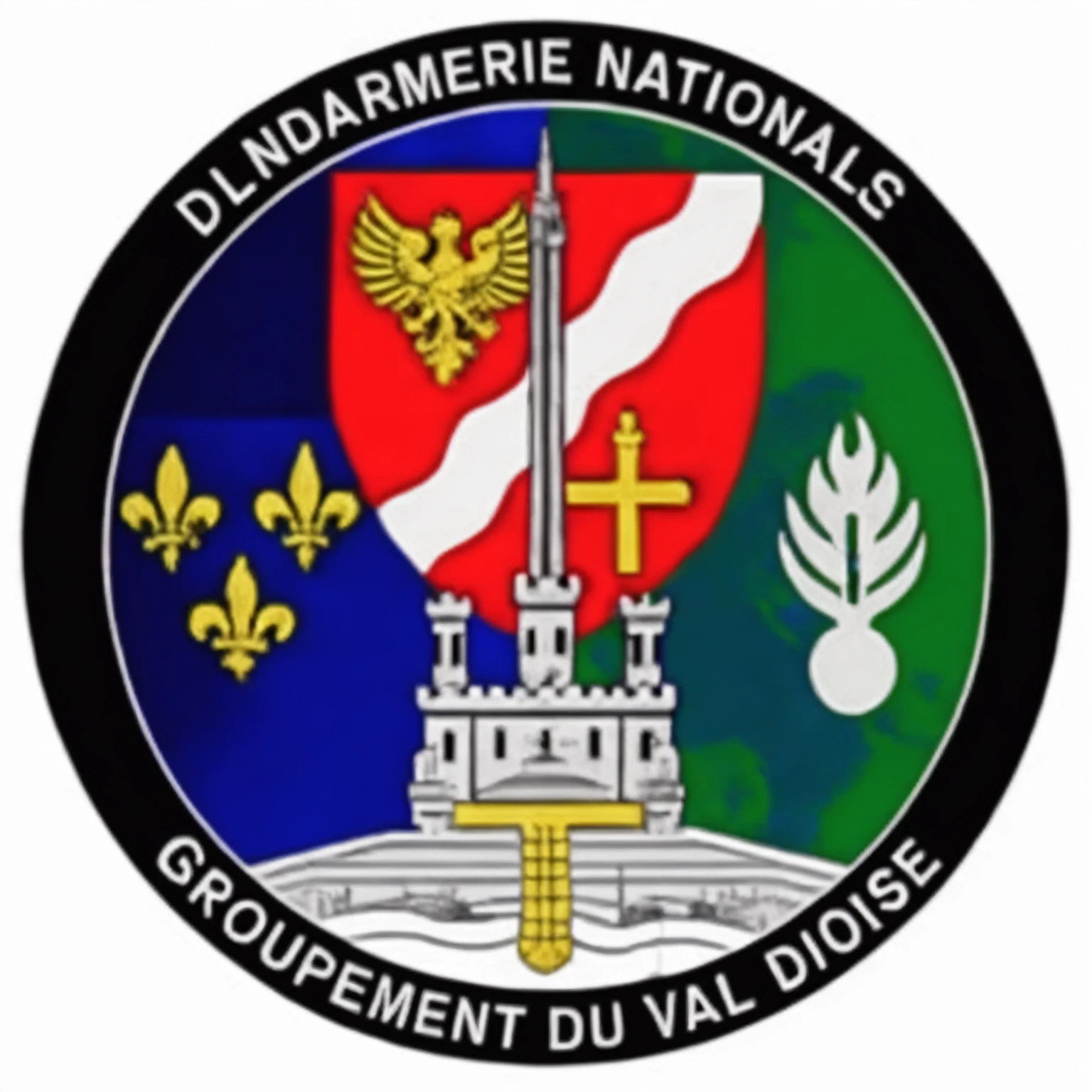l'emblème du gouvernement national français, logo gfd, logo, logo, nasreddine dinet, cgnode, Denis Velleneuve, général, villeneuve, badge, blason, cgrener, logo 2D, avatar pour site web, AVEC, logo", image publicitaire, Magalie Villeneuve, SVG, Normandie