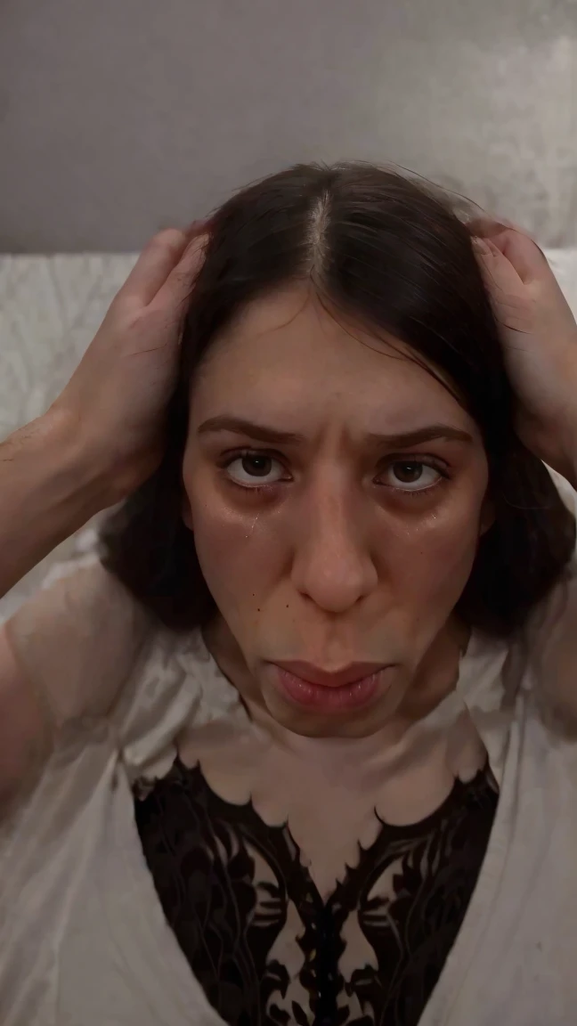 Elise , , nude, pov blowjob, , angry, , in a luxury hotels, , deepthroat, dick deep in her mouth , tears, tired, exhaust, crying , unhappy , , , head grab, hands on her head ,