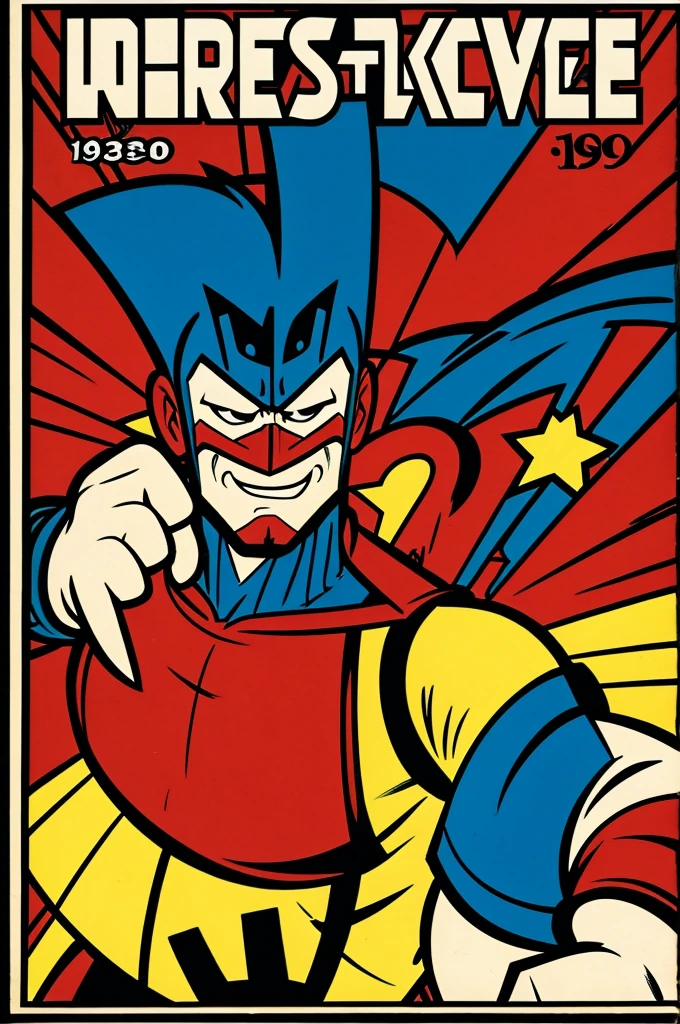 A comic book character in the style of 1930s cartoons