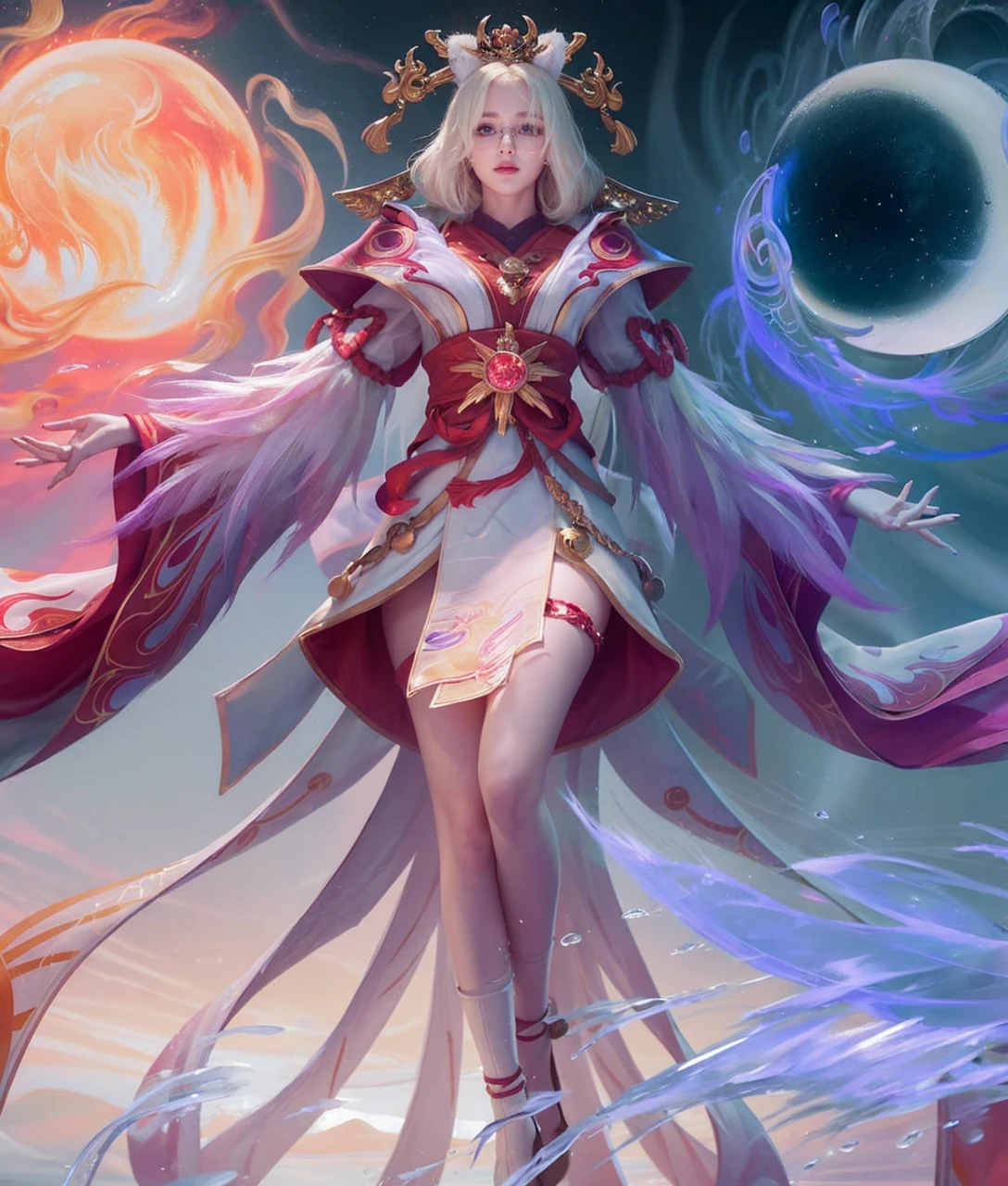 1girl,big breast, blonde hair, green eyes,high quality, ultra detailed, masterpiece, realistic, clothes , glasses 