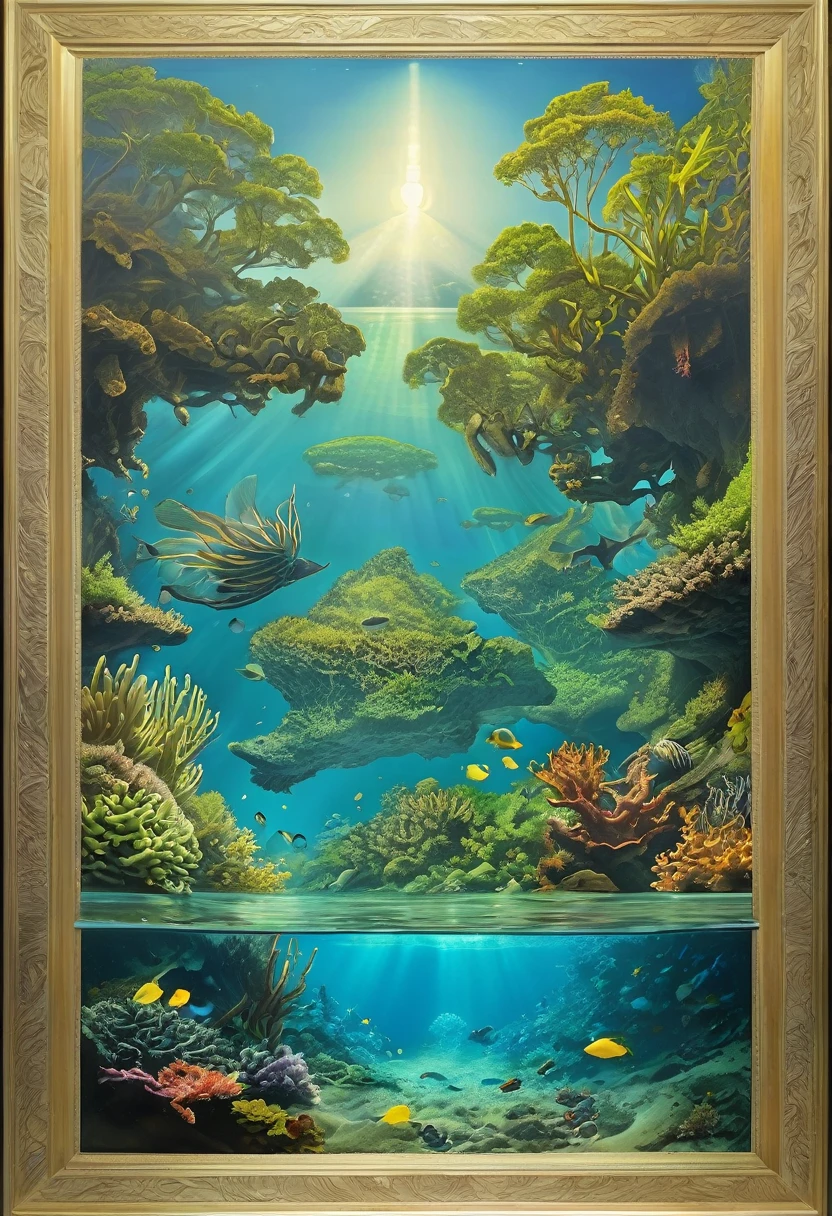Picture 1: Underwater Scenery Description: Um vasto e deslumbrante cenário subaquático de pandora, filled with exotic, bioluminescent flora and fauna.
TAGS: #pandora #Underwater World #Bioluminescence Image 2: Protagonists Description: The protagonists Jake Sully and Neytiri exploring the bottom of the sea, surrounded by unique sea creatures.
TAGS: #JakeSully #Neytiri #AdventureUnderwater Image 3: Sea Creatures Description: Uma impressionante criatura marinha nativa de pandora, highlighting its exotic and bioluminescent details.
TAGS: #Criaturaspandora #Marine life #Exotic Image 4: Na'vi Tribe Description: Na'vi tribe members in an underwater cultural interaction scene, showing your connection to the environment.
TAGS: #Tribe Na'vi #Culturapandora #ConnectionWithNature Image 5: Underwater Battle Description: An intense underwater battle scene, highlighting action and spectacular visual effects.
TAGS: #ActionUnderwater #Visual effects #Batalhapandora
Imagem 6: Stunning Landscapes Description: Uma vista panorâmica de pandora, combining land and water landscapes harmoniously.
TAGS: #pandoraPaisagens #Natural beauty #VisionPanoramic Image 7: Futuristic Technology Description: Equipamentos e veículos tecnológicos utilizados pelos humanos em sua exploração de pandora.
TAGS: #Futurist Technology #Exploraçãopandora #Equipment Image 8: Emotional Scene Description: An emotional moment between the main characters, highlighting the depth of the narrative.
TAGS: #Emotion #Personagens #narrative