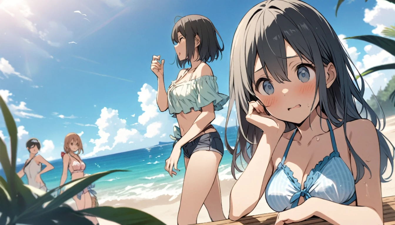 summer, makoto shinkai'Concept Art, tumbler, Magic realism, Beautiful anime scene, Beautiful sky. by makoto shinkai, ( ( makoto shinkai ) ), Anime Background Art, Anime Background, makoto shinkai'style, Anime movie background, Galaxy Express, No humans. --v6
