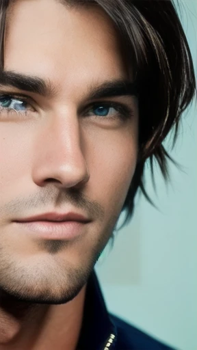 make an American heartthrob focus on the face.