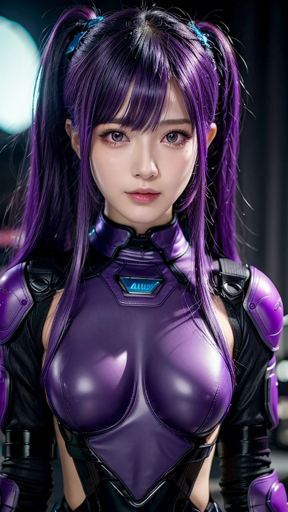 Ultra HD、8K、AIBeauty、リアルBeauty、Gantz、Purple Hair