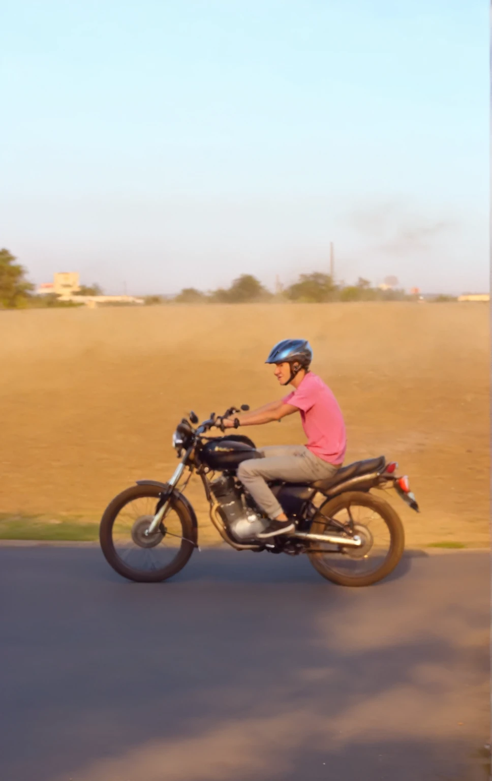 20 year old man on a bike  