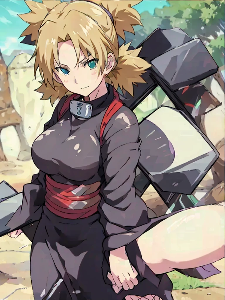 Sexy adult woman,Temari,standing still,huge breast, reference sheet