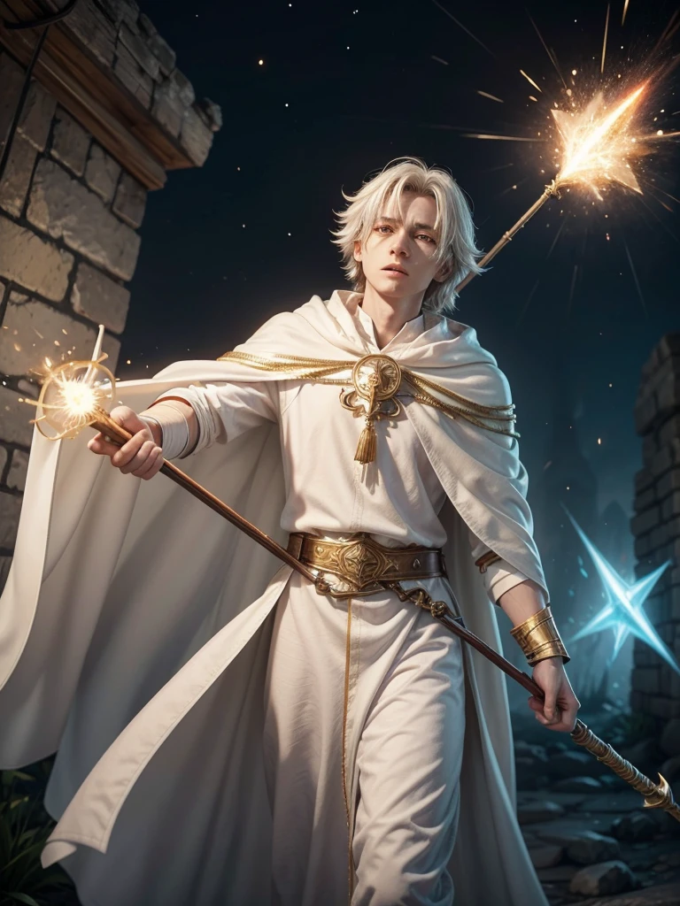White Mage in "Hero Siege" is an essential support class, focused on healing and protecting the group. Wearing a white cloak with gold embroidery and wielding a sacred staff, he uses abilities such as Divine Healing, Holy Light, Barrier of Faith, and Purification to keep allies alive and remove debuffs. Despite being primarily a healer, the White Mage also has offensive capabilities, such as Light Burst, allowing him to contribute to the party's damage. Its versatility and healing power make it an indispensable choice for facing the game's most difficult challenges.