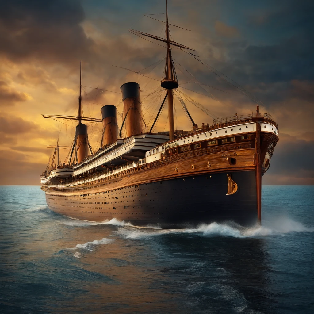 Recreate a ship identical to the Titanic.