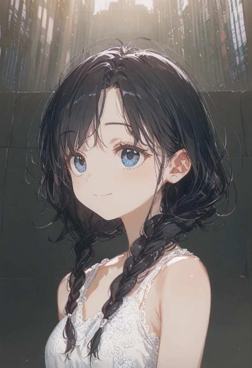 1 Female\(prince,cute,cute,20-year-old,Long braids,Black Hair,Eye color: Ocean blue,、Neon color、Big eyes,Dynamic pose,,Loose-lipped,Wearing a beautiful lace dress,Poolside、panic、smile、Bitter smile、Confused,(Grab her throat),avert your eyes,look up\), BREAK ,background\(city,coastal\), BREAK ,quality\(8K,Highly detailed CG unit wallpaper, masterpiece,High resolution,top-quality,top-quality real texture skin,surreal,Increase the resolution,RAW Photos,highest quality,Very detailed,wallpaper,Cinema Lighting,Ray-tracing,Golden Ratio\),[Browsing Caution]