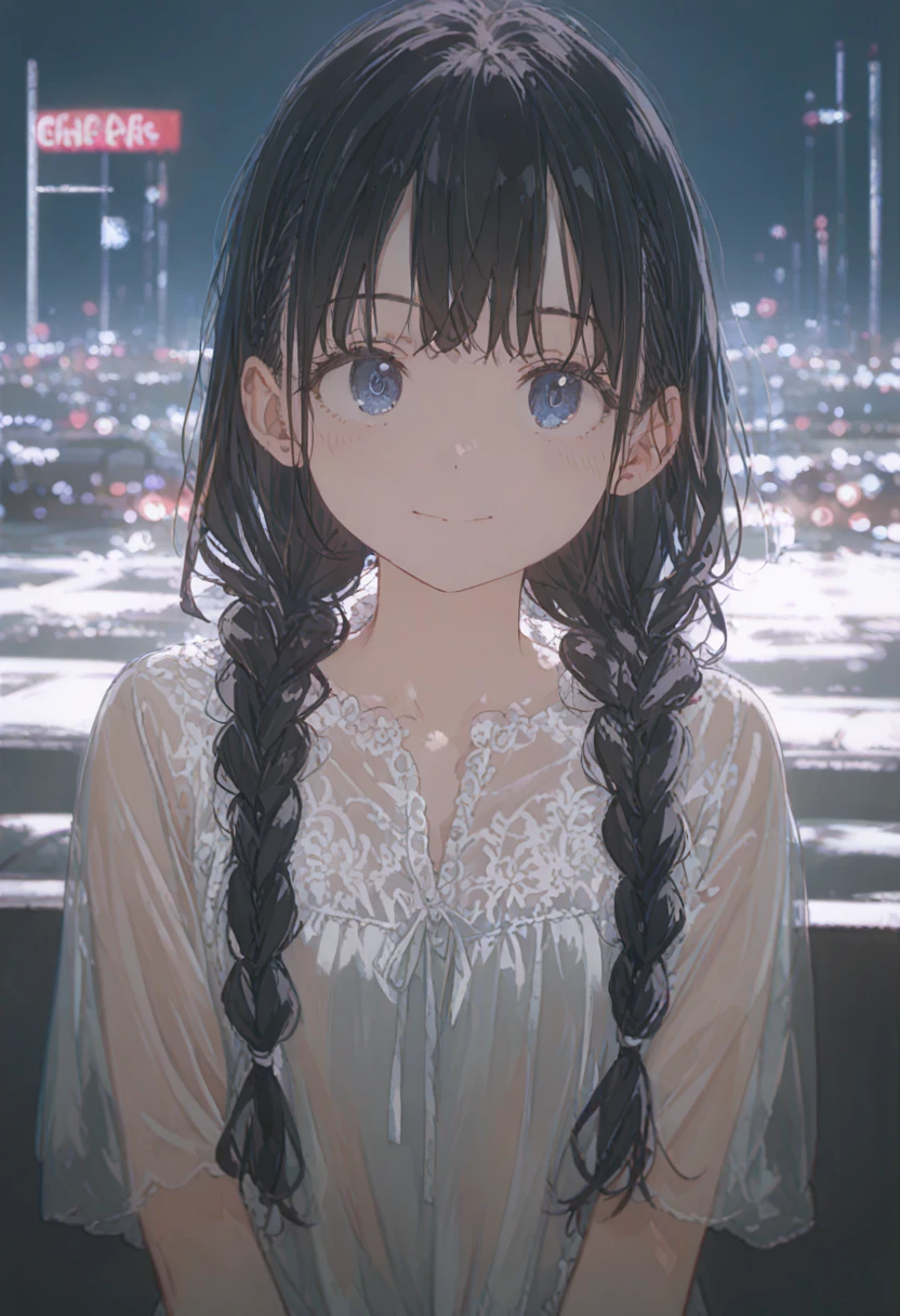1 Female\(prince,cute,cute,20-year-old,Long braids,Black Hair,Eye color: Ocean blue,、Neon color、Big eyes,Dynamic pose,,Loose-lipped,Wearing a beautiful lace dress,Poolside、panic、smile、Bitter smile、Confused,(Grab her throat),avert your eyes,look up\), BREAK ,background\(city,coastal\), BREAK ,quality\(8K,Highly detailed CG unit wallpaper, masterpiece,High resolution,top-quality,top-quality real texture skin,surreal,Increase the resolution,RAW Photos,highest quality,Very detailed,wallpaper,Cinema Lighting,Ray-tracing,Golden Ratio\),[Browsing Caution]