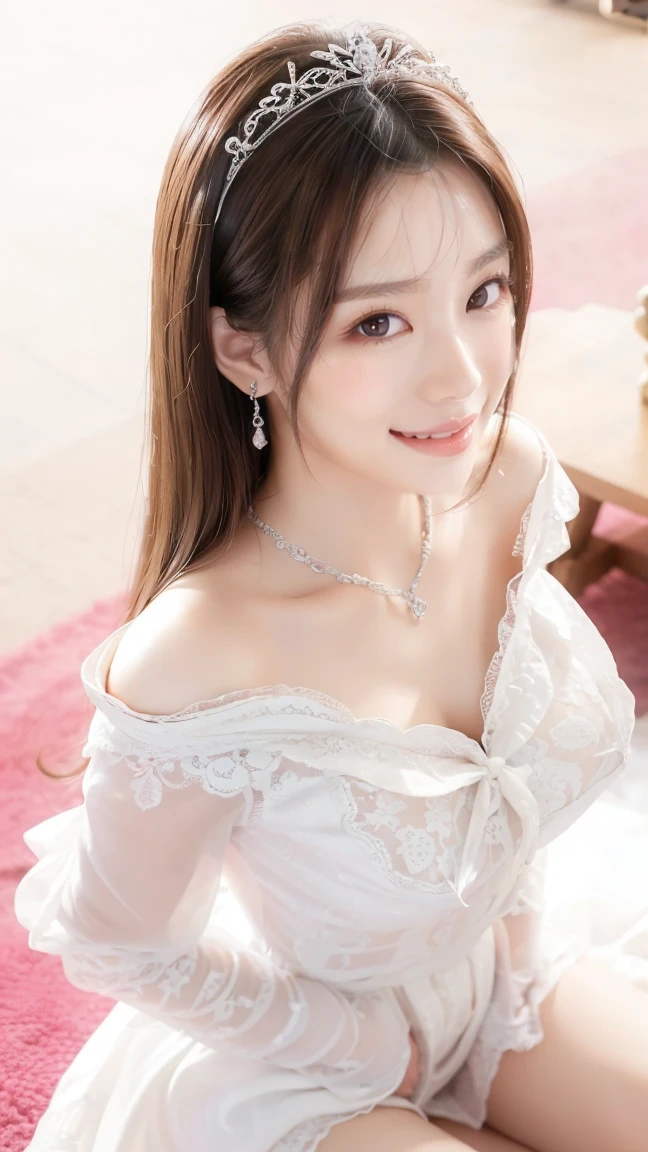 (Highest quality、Tabletop、8K、Best image quality、Award-winning works)、One beautiful bride、(alone:1.1)、(The most extravagant and gorgeous huge pure white wedding dress:1.1)、(Perfect Wedding Lace:1.2)、(The most gorgeous and luxurious giant tiara:1.1)、(The most extravagant and luxurious giant necklace:1.1)、あなたの最高の笑顔で私をplease look、The finest jewellery decoration、Perfect Makeup、Long eyelashes、Ultra HD Shining Eyes、Ultra HD Hair、Ultra-high resolution glossy lips、Ultra High Resolution Perfect Teeth、Super high resolution beautiful face、(Accurate anatomy:1.1)、Very bright and beautiful skin、very bright and vivid、Perfect beautiful bridal hairstyles、(Front facing body:1.1)、(Solid pink background:1.2)、Cleavage、nude、(The 肖像画 was taken from above the lying body: 1.3)、(( M-shaped legs spread, please look )))), (Show me your legs spread wide: 1.5), Real nipples, real open, (女性のマンコ汁がカメラにsquirtしている:1.2), Beautiful 20 year old Japanese girl, Stimulating the clitoris, masturbating and fingering, orgasm, Detailed facial features,(Front view), (squirt from pussy:1.2), (squirt:1.2), Remove the shoulder straps to expose your chest, (Showing realistic beautiful nipples:1.5)


