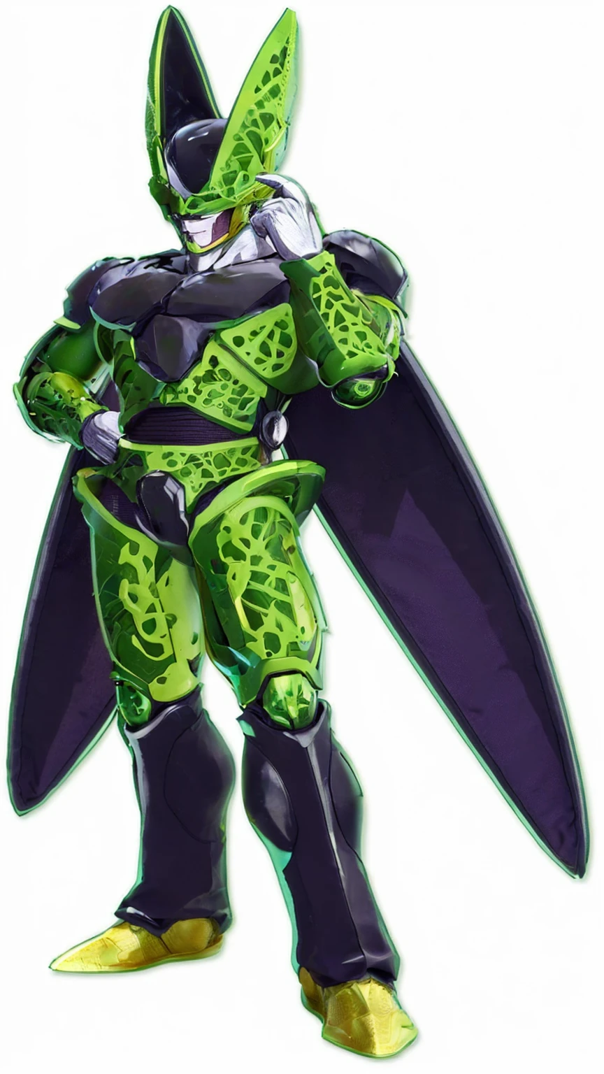 man in an green and black exoskeleton armor