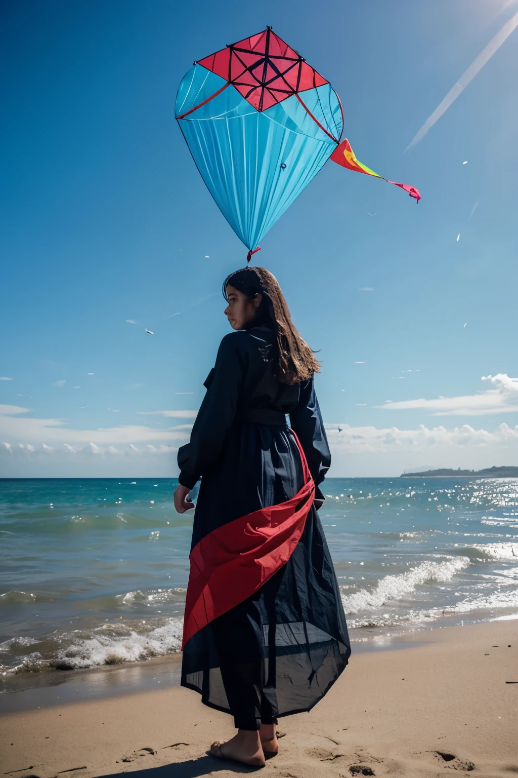 A kite that has the shape of an FR
