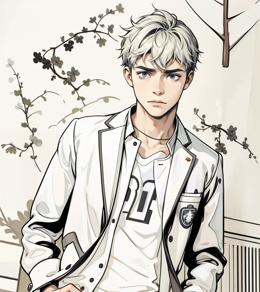 17 year old young man is distrustful and somewhat intrigued