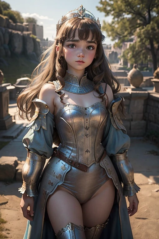 Malina weissman, A beautiful princess, 15 years old, delicate face, confident gaze, small breasts, large buttocks, perfect waist, medieval clothing, detailed portrait, photorealistic, highly detailed, masterpiece, cinematic lighting, dramatic colors, elegant, graceful, ethereal