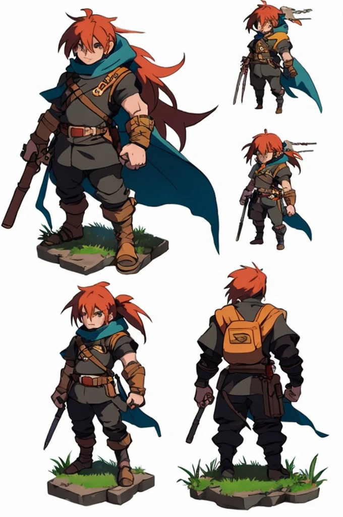Create 2d sprites of a hero's assets to place in a video game, at various angles, he will be a mix of Captain America from Marvel Comics with Link from the game series The Legend Of Zelda, he uses long sword and shield, He has a mysterious mark on his arm that turns out to be the key to using the Artifact of Harmony., he wears a green combat uniform, Coraggioso, determined, fair, but sometimes impetuous, 16K, best qualityer, fully body!