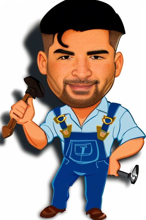 cartoon man with a hammer and hammer in his hand, professional illustration, cartoon style, caricature illustration, Harry Volk clipart style, professional illustration, in cartoon style, color digital illustration, uploaded, official illustration, caricature, cartoon rendering cartoon, hd illustration, artwork by Pedro Bell, digital art. @mariomaniacdude, cartoon digital art, 8k