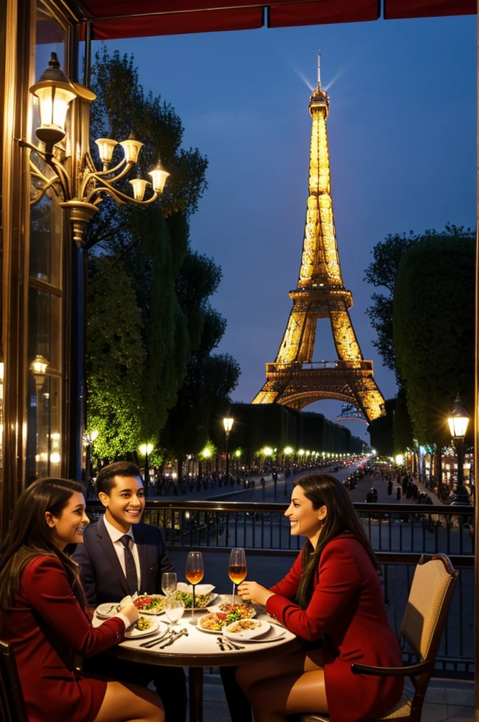 Dinner at the Eiffel Tower