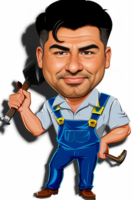 cartoon man with a hammer and hammer in his hand, professional illustration, cartoon style, caricature illustration, Harry Volk clipart style, professional illustration, in cartoon style, color digital illustration, uploaded, official illustration, caricature, cartoon rendering cartoon, hd illustration, artwork by Pedro Bell, digital art. @mariomaniacdude, cartoon digital art, 8k