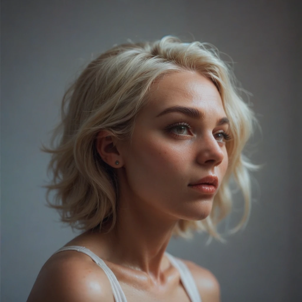 
woman with a nose shaped like a dick