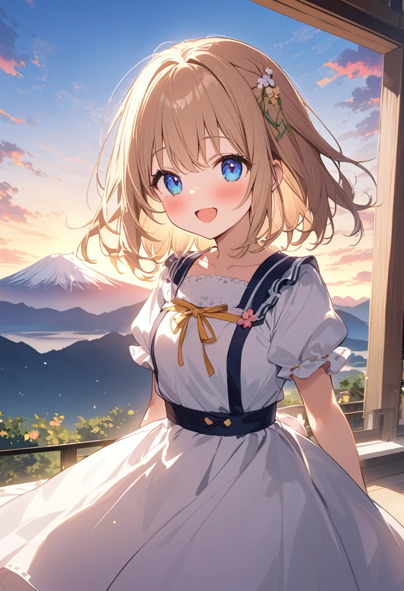 Highest quality、High resolution、Detailed Background、Beautiful face in every detail、Detailed facial expressions、age beauty、Highly detailed face、summer、Fuji Mountain、dawn、dawn、Asahi、
(summerのFuji Mountainでご来光を見る少女:1.5)、
summerのFuji Mountainでご来光を見る瞬間は一生忘れられない思い出となることでしょう、
I was filled with emotion and gratitude.、It marks the beginning of a new day、cute