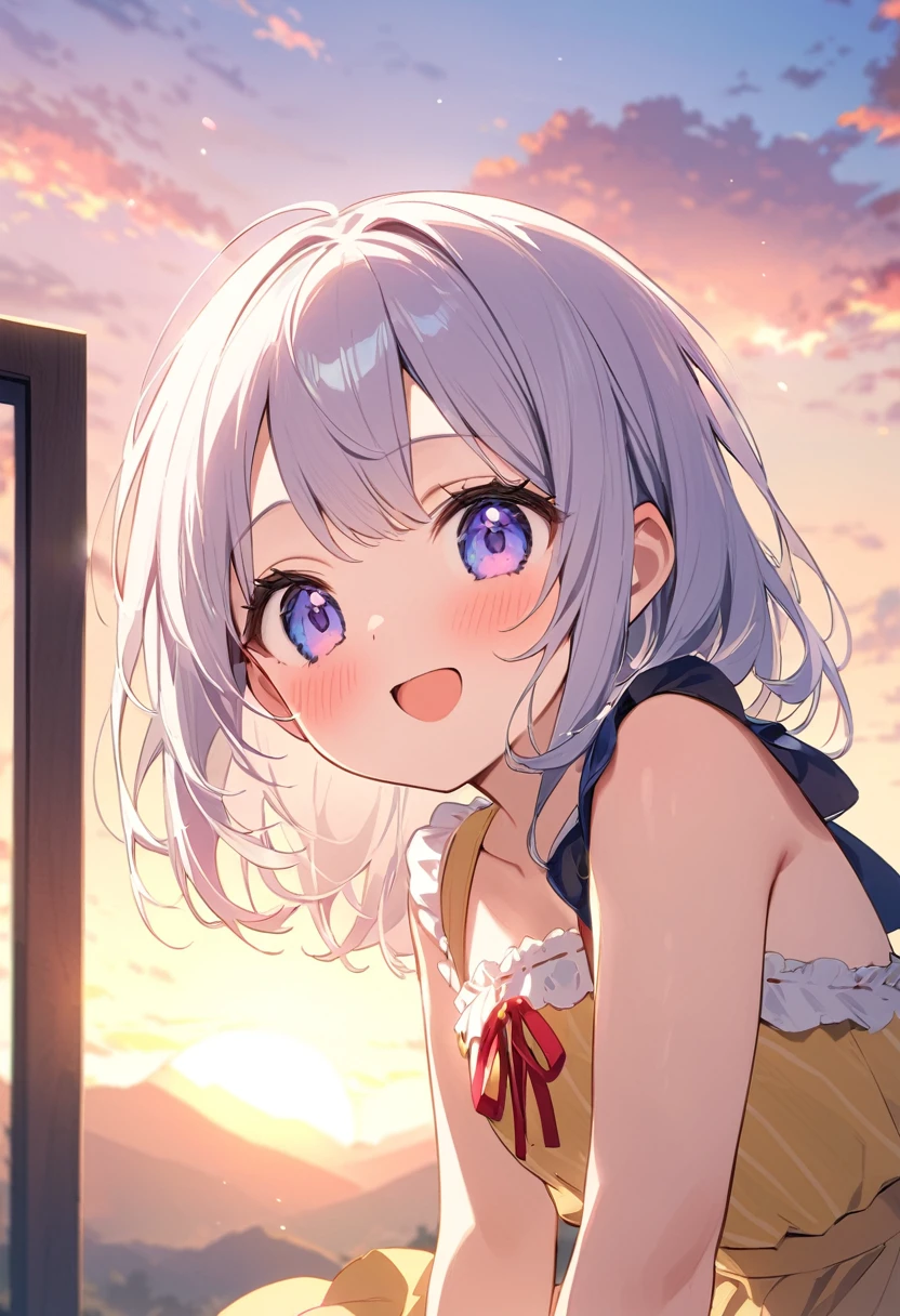 Highest quality、High resolution、Detailed Background、Beautiful face in every detail、Detailed facial expressions、Teenage beauty、Highly detailed face、summer、Fuji Mountain、dawn、dawn、Asahi、
(summerのFuji Mountainでご来光を見る少女:1.5)、
summerのFuji Mountainでご来光を見る瞬間は一生忘れられない思い出となることでしょう、
I was filled with emotion and gratitude.、It marks the beginning of a new day、cute
