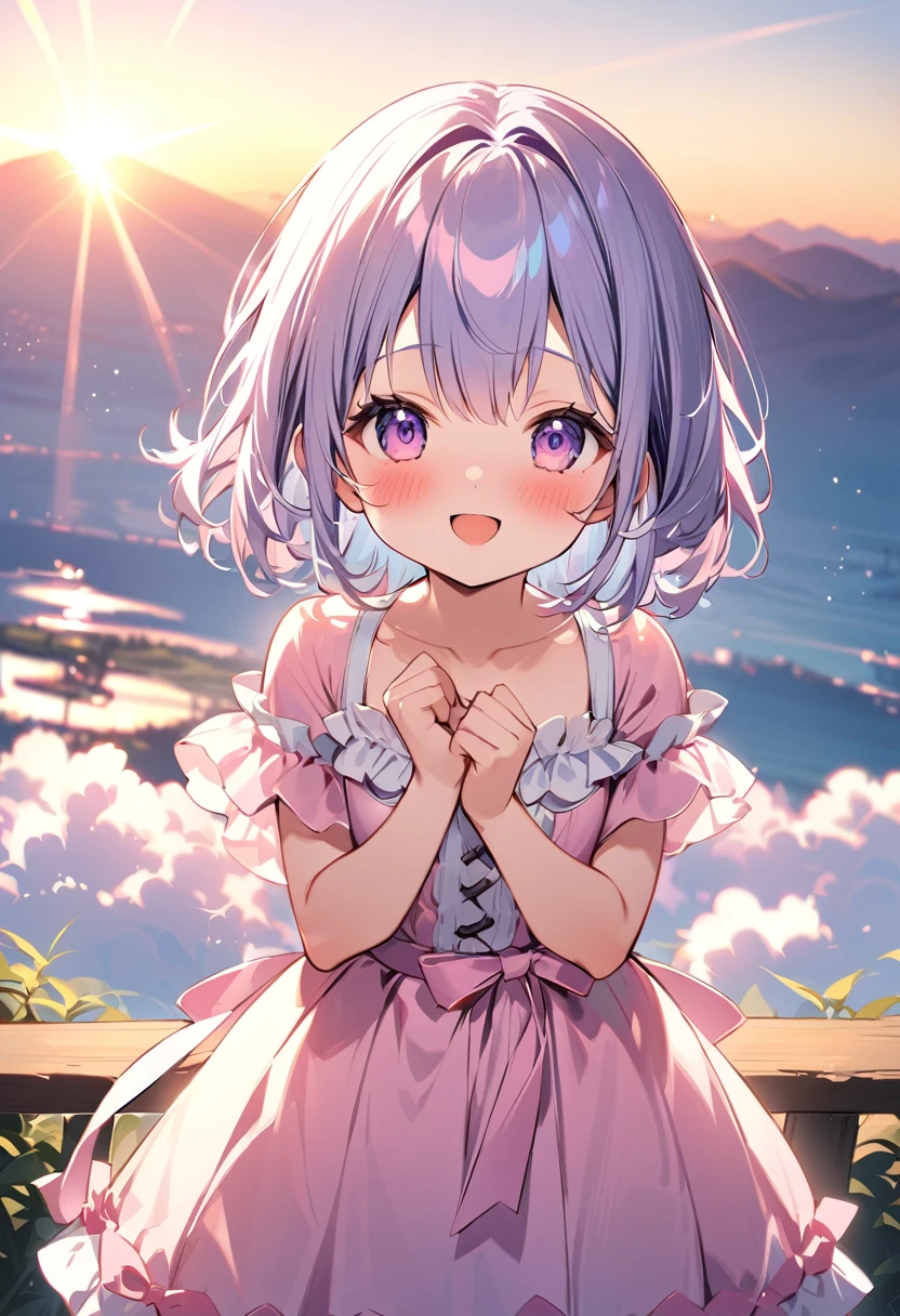 Highest quality、High resolution、Detailed Background、Beautiful face in every detail、Detailed facial expressions、Teenage beauty、Highly detailed face、summer、Fuji Mountain、dawn、dawn、Asahi、
(summerのFuji Mountainでご来光を見る少女:1.5)、
summerのFuji Mountainでご来光を見る瞬間は一生忘れられない思い出となることでしょう、
I was filled with emotion and gratitude.、It marks the beginning of a new day、cute