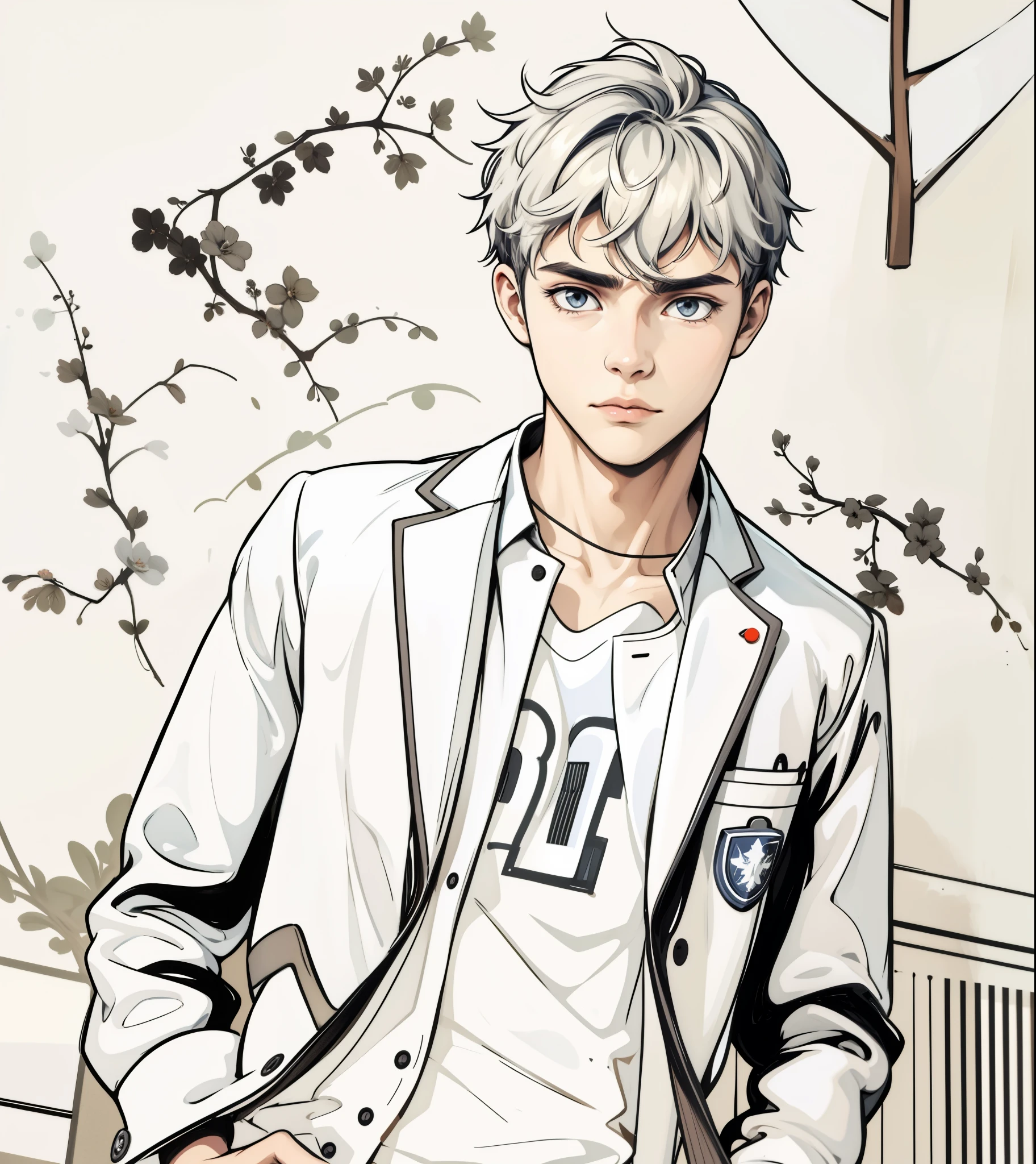17 year old young man is distrustful and somewhat intrigued