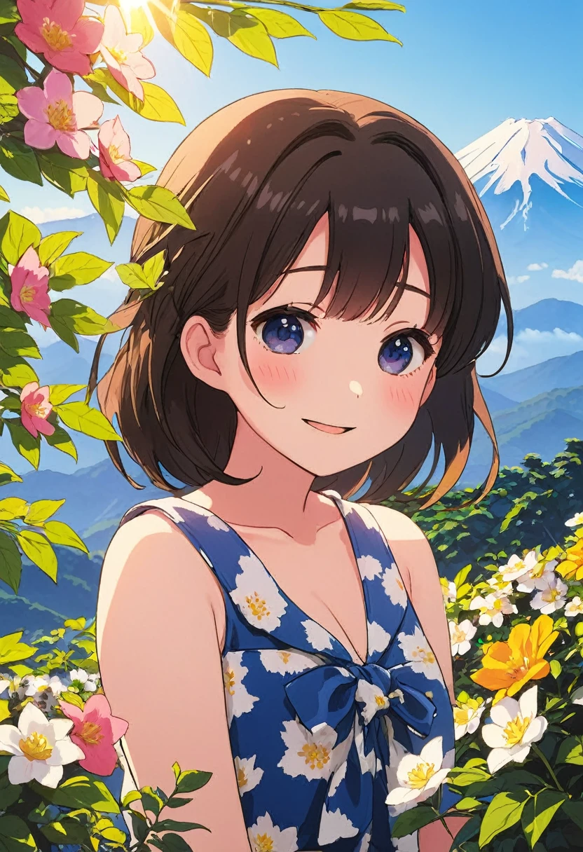 Highest quality、High resolution、Detailed Background、Beautiful face in every detail、Detailed facial expressions、Teenage beauty、Highly detailed face、summer、Fuji Mountain、dawn、dawn、Asahi、
(summerのFuji Mountainでご来光を見る少女:1.5)、
summerのFuji Mountainでご来光を見る瞬間は一生忘れられない思い出となることでしょう、
I was filled with emotion and gratitude.、It marks the beginning of a new day、cute