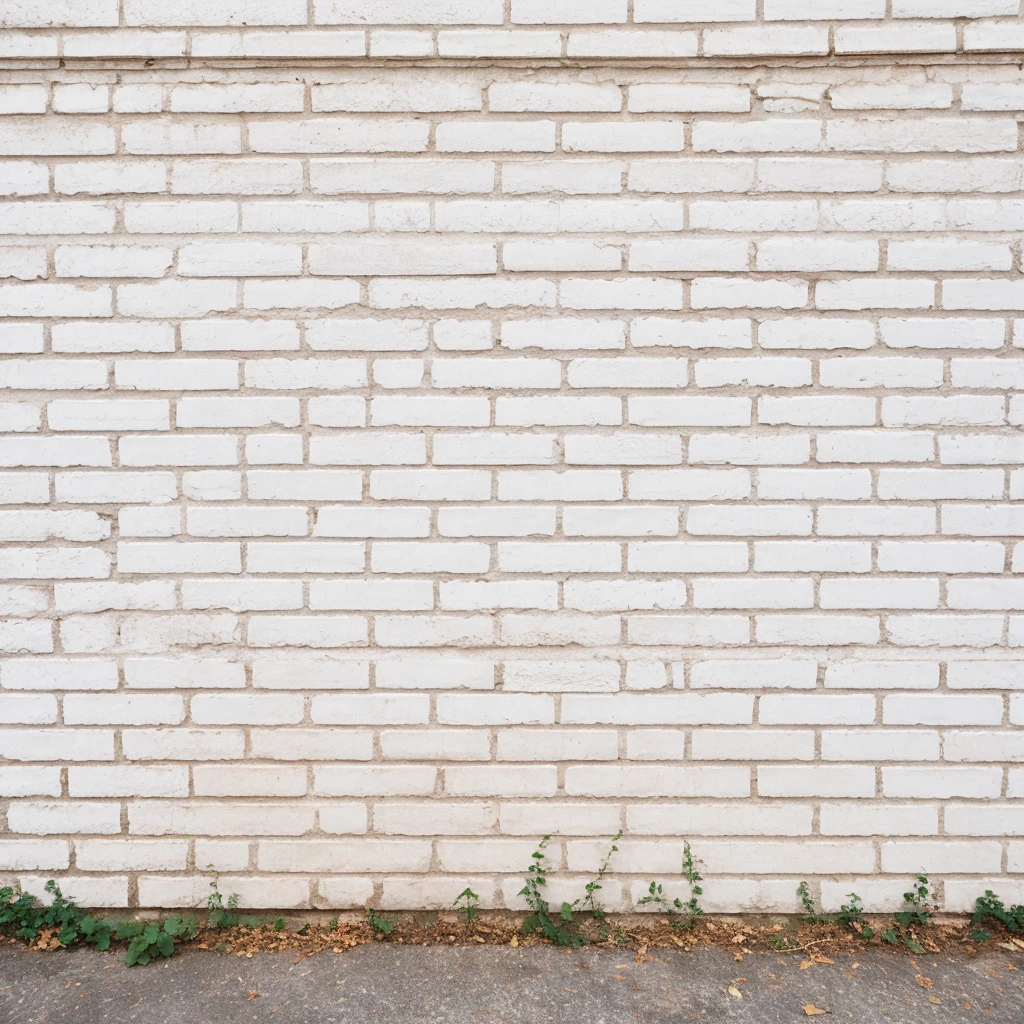 White dirty brick wall