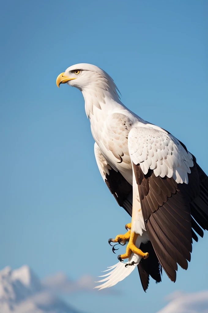 A profile photo of a soaring eagle 