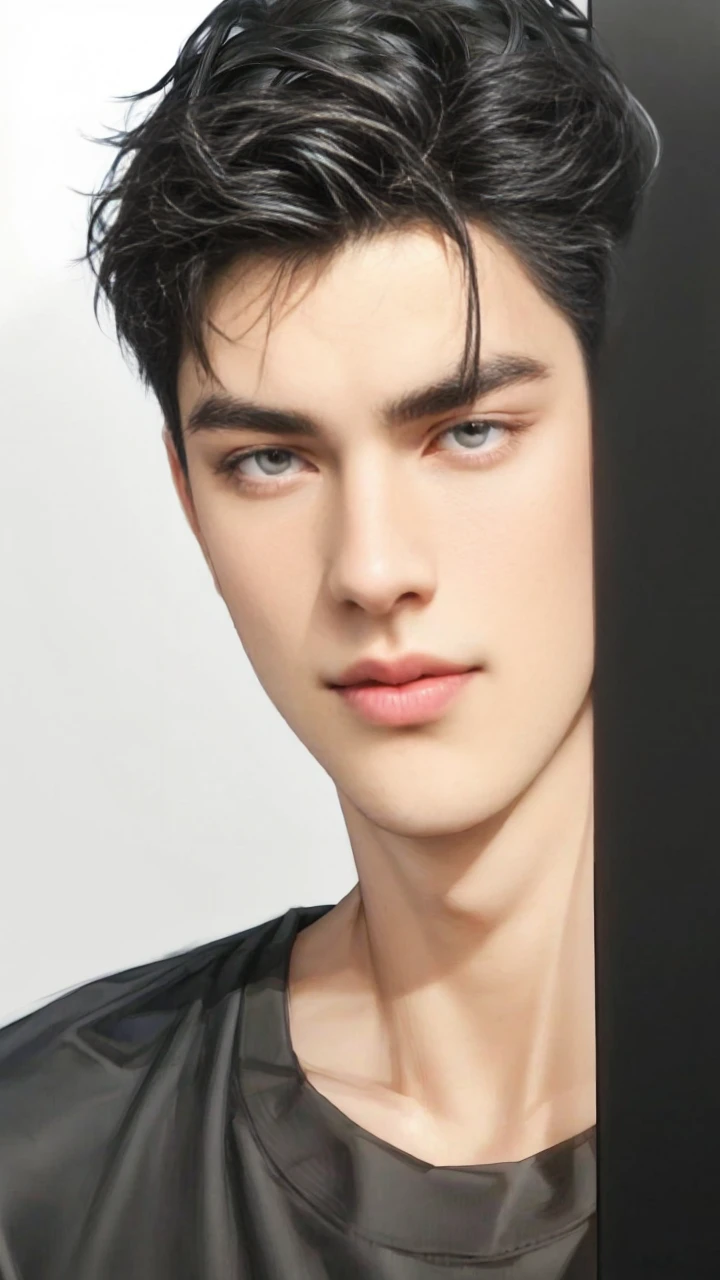 masterpiece, 1boy, adult, handsome, black hair, undercut hair, perfect face, detailed eyes and face, black eyes, clean shaved, muscular, capturing a rural atmosphere, dynamic lighting, unreal engine 5,