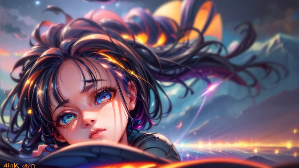 perfect eyes, Zoe, toddler girl, long hair, Heterochromia, astronaut, beautiful detailed eyes, beautiful detailed lips, extremely detailed eyes and face, long eyelashes, 1girl, astronaut, heterochromia, space, beautiful stars, beautiful galaxies, (best quality,4k,8k,highres,masterpiece:1.2),ultra-detailed,(realistic,photorealistic,photo-realistic:1.37),digital art, science fiction, surreal, cinematic lighting, vibrant colors, dramatic lighting, medium shot, full body, waist up, centered, detailed background, stars and galaxies in the distance,