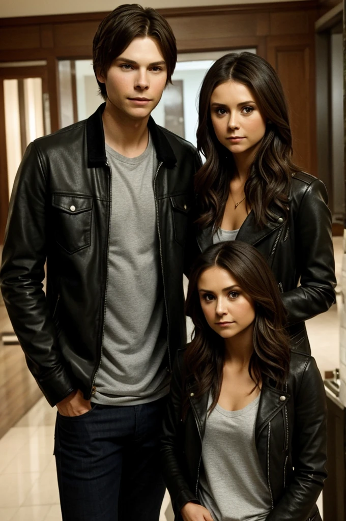 Nina Dobrev with Carl Grimes as a couple